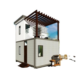 Quacent Panel aislado estructural personalizado o sistema de acero de calibre ligero Casa pequeña de resort modular prefabricada - Product Image 1