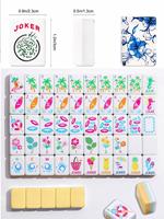 Fichas de Mahjong Americanas de Melamina Premium, Resistentes a los Arañazos, Fichas para Jugar a Mano, Venta al por Mayor de Fábrica, OEM para Juegos de Mesa Familiares en Interiores