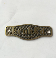Plaque signalétique OEM en laiton massif texturé, plaqué or, gravée, pour artisanat, mobilier, décoration intérieure, marque BBT
