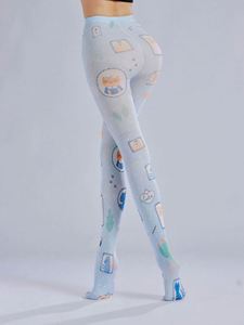 Collants imprimés avec motif de chat en deuxième dimension personnalisés, mignons, doux, base Lori, dessin animé, amusants, à la mode - Product Image 5