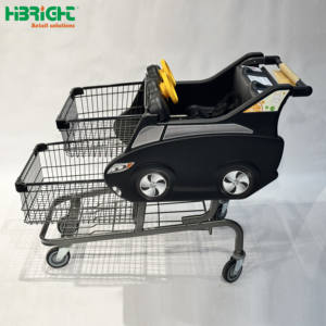 Supermercado Gran capacidad Gemelos Asientos para bebés Estilo americano Carrito de compras - Product Image 2