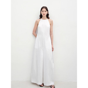 Vestido tipo cocoon con cuello halter y cintura entallada de la colección "Piano Music" - Product Image 3