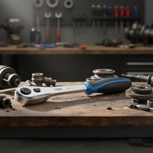 Clé à cliquet ergonomique Fervi en acier Cr-V, entraînement 10 mm - Product Image 3