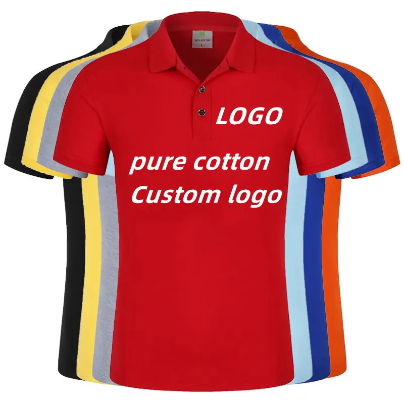 핫 잘 팔리는 design custom logo 면 solid color uniform Golf 폴로 티셔츠 men's Polo Shirt