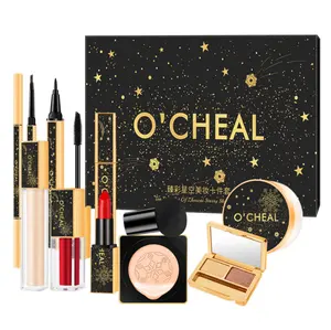O'cheal Private Label 10-piece Cosmetic Birthday Gift Box for Couples Exquisite Starry Sky Gift Basic Beauty Set