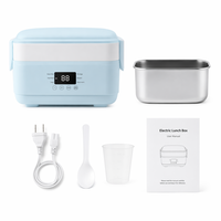 Boîte à lunch électrique domestique à double couche avec contrôle électronique de la température