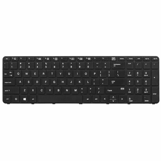 Black Laptop Replacement Keyboard for HP Probook 450 G3 450 G4 455 G3 455 G4 470 G3 470 G4