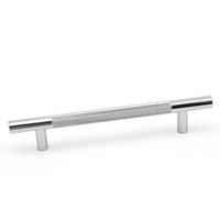 Poignée de tiroir à barre en T moletée en aluminium moderne pour meubles de chambre, extérieur, entrepôt, cuisine, armoire et commode