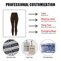 Pantalones de yoga ajustados para correr con patrón sólido de compresión de cintura alta con bolsillos a rayas, pantalones cortos de yoga abdominales y levantamiento de cadera