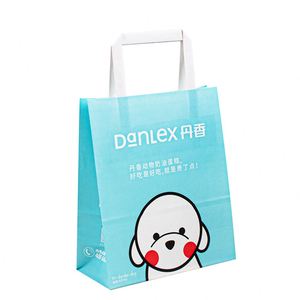 Handles Bulk Tote Large Fast China Packaging Wholesale Packing Own Kraft <b>Small</b> Premium Flat for Customised Paper <b>Bags</b> with logo - Product Image 3