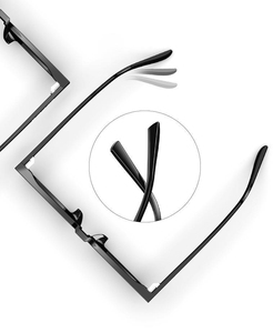 Xinrunjin แว่นกันแดดทรงสี่เหลี่ยมโลโก้ตามสั่งเฉดสีดำที่ทันสมัยป้องกันรังสียูวีสำหรับเมอร์ชแบรนด์สตรีทแวร์และอินฟลูเอนเซอร์ให้เป็นของขวัญ - Product Image 4