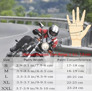 OEM PU Volledige Vinger Ademend Waterdichte Motorhandschoenen Schedel Kruisbeenderen Patroon voor Motocross Off-Road Racing ATV Fietsen - Product Image 4