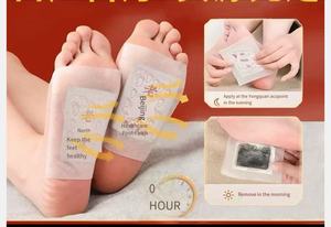50 piezas de parches de humedad para pies de ajenjo, <span class=keywords><strong>productos</strong></span> de desintoxicación para el cuidado de la piel para aliviar el estrés, mejorar el sueño y la relajación - Product Image 5