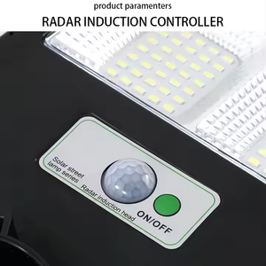 ไฟถนนพลังงานแสงอาทิตย์1200วัตต์พร้อมรีโมทคอนโทรลไฟ<span class=keywords><strong>อัจฉริยะ</strong></span>เซ็นเซอร์ตรวจจับการเคลื่อนไหวสำหรับที่<span class=keywords><strong>จอด</strong></span><span class=keywords><strong>รถ</strong></span>กลางแจ้งในสวน - Product Image 3