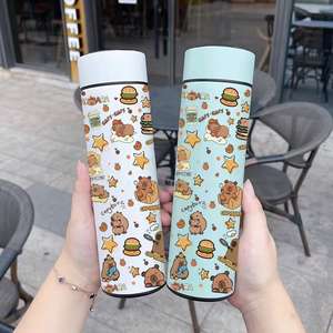 DHF Smart 304 Edelstahl Cartoon Thermo-Vakuum Capybara Wasserbecher Flasche für Kinder Tragbar - Product Image 2