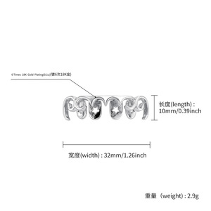 Grillz para dientes con diseño de estrellas en oro y plata, para fiestas, unisex, estilo hip hop. - Product Image 4