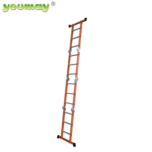 Extension d'échelle à escabeau A Frame 4x3 14 FT Échelle pliante <span class=keywords><strong>de</strong></span> stockage multi-positions antidérapante 330 Lbs Charge <span class=keywords><strong>de</strong></span> sécurité Maison Intérieur Extérieur - Product Image 6