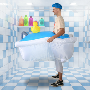 Costume de <span class=keywords><strong>baignoire</strong></span> gonflable pour adultes, convient aux hautesurs de 1,5 à 2 m, idéal pour Noël, le cosplay, les fêtes, les spectacles sur scène et les soirées costumées - Product Image 1