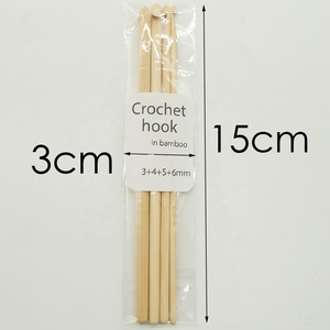 Agujas de Ganchillo de Bambú Duraderas de <span class=keywords><strong>3</strong></span>, 4, 5 y 6 <span class=keywords><strong>mm</strong></span> - Product Image 4