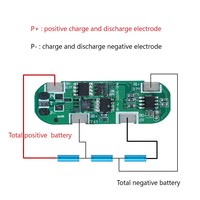 Outils de perçage électrique, Carte de protection de batterie Li-ion 14500 Cell 18650 21700 BMS 3S 11.1V 12V 5A 8A 12A avec équilibrage