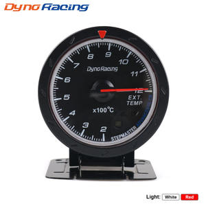 เกจวัดอุณหภูมิไอเสียรถยนต์เชฟโรเลต ขนาด 60 มม. แบบเข็ม พร้อมขายึด ไฟแบ็คไลท์สองสี แดงและขาว - Product Image 3