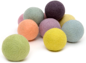 Yün keçe top oyuncaklar kediler ve yavru eğlenceli sevimli renkli yumuşak sessiz keçeli kumaş topları için benzersiz kedi severler kedi oyuncak top - Product Image 2