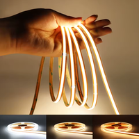 Bande LED COB en cuivre ultra-mince, mini, découpable n'importe où, IP20, télécommande, 3000K 4000K 6500K, 24V, découpe libre, 8mm, Ra90, garantie 3 ans