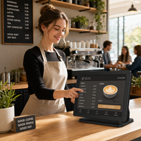 Moniteur PC tout-en-un à écran tactile de 13,3 pouces, terminal de vente au détail POS, étanche IP65, montage mural, multipoint