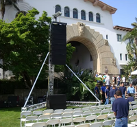 Système de support de treillis pour enceintes Line Array avec palan à chaîne manuel pour concerts en extérieur
