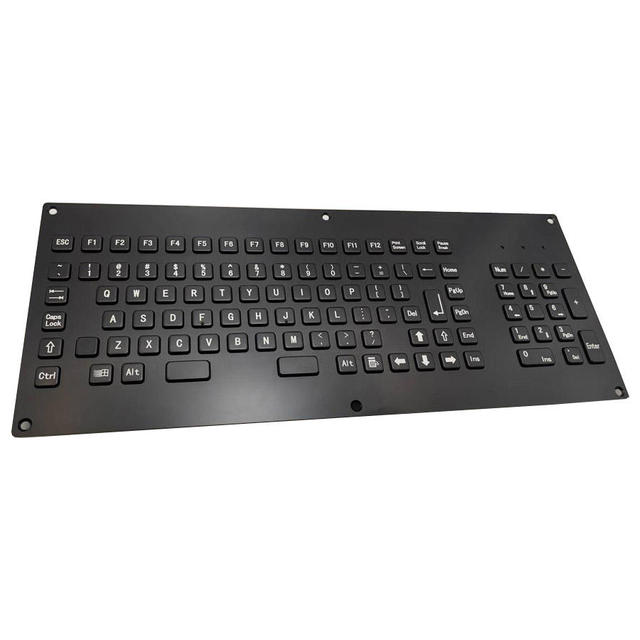 TouchGoal Thin Metal Mechanical Industrial USB Wired Keyboard Number Pad Slim Business Keyboard for Vending Machine IP65