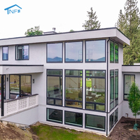 Ventana Fija de Aluminio Moderna con Diseño Nuevo y Popular en el Mercado NF, Insonorizada, para Sala de Estar de Villa