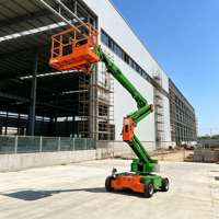 Plateforme de travail aérien télescopique automotrice électrique articulée 17m 12M 350kg, nacelle élévatrice électrique, table élévatrice