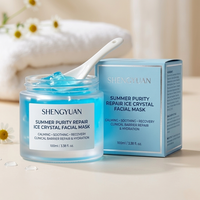 Masque Visage Bio Gel à la Levure Fermentée Premium Hydratant Effet Glace Cristalline – Masque Révitalisant Apaisant pour la Barrière Cutanée – Achat en Gros