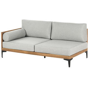 आसिया लकड़ी के बगीचे कोने सोफे एल आकार अनुभागीय एल्यूमीनियम फ्रेम आउटडोर फर्नीचर 4 सीट के लिए लाउंज सोफा - Product Image 2