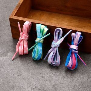 25-year New <b>Elastic</b> Shoelaces Compatible for Fantasy Color Pattern Gradient Dream Wholesale Customization Made in China Runtong - Product Image 1