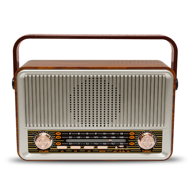 Wholesale OEM High Quality Portable Vintage Battery Remote Control Home Fm Am Sw Retro Radio With Usb Tf