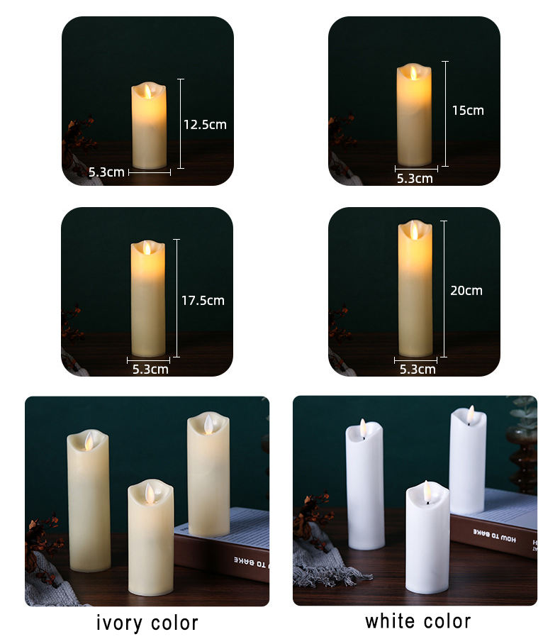 style régulier&nbsp;: pointe de bougie pivotante blanc/ivoire