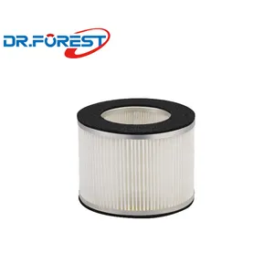 Small Dust Removal Round Cylinder HEPA H11 H12 Filter For Air Purifier Filter