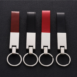 Carabiner promozionale personalizzato all'ingrosso di alta qualità in metallo e pelle per auto portachiavi Logo personalizzato per <span class=keywords><strong>regali</strong></span> Business Boutique - Product Image 1