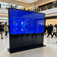 Écran d'affichage numérique commercial sur pied de 75 pouces, écran LCD vertical non tactile, fréquence de rafraîchissement de 120 Hz, IA intégrée