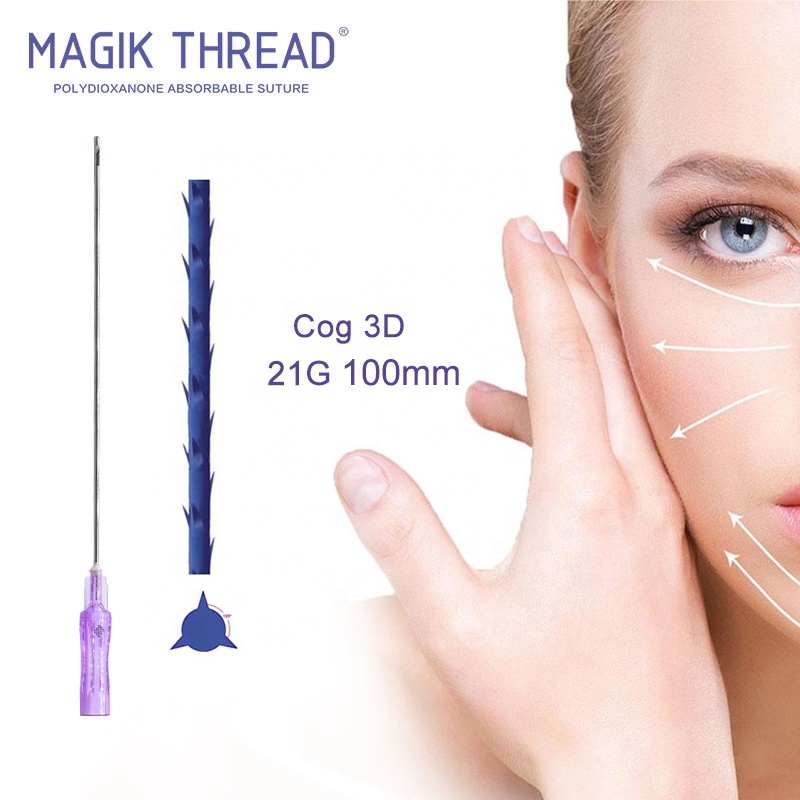 Cog 3D 21 г 100 мм лифтинг лица резьба pdo 3d-лифтинг pdo meso резьба проколоть иглу для красоты