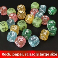 Dés à six faces transparents lumineux de 20 mm, thème Amour et Aventure, accessoires pour jeux de cartes et de société