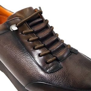Chaussures de sport classiques en cuir de vache véritable de couleur marron pour hommes, logo personnalisé, baskets faites à la main, respirantes, style marche, chaussures de luxe - Product Image 6