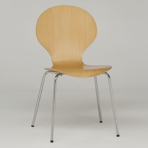 Chaises de salle à manger modernes empilables en bois, 6 pièces, meubles de maison pour la cuisine - Product Image 1
