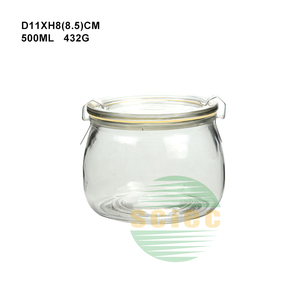 Bocaux en verre avec couvercle et col roulé, pour fraises, pinces <span class=keywords><strong>de</strong></span> cuisine, vente en gros, collection - Product Image 3