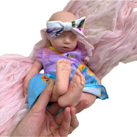 Poupée Reborn Fille en Silicone Intégral de 16 Pouces, Corps Souple, Bouche Ouverte, Vente Directe Usine, Idéale pour Expositions Artistiques, Objets de Collection et Ornements
