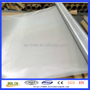 Mallas de alambre tejidas de acero inoxidable de 0.3 mm con servicios de doblado y corte (directo de fábrica) - Product Image 2