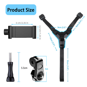 GoproHero用ヘルメットチンマウントストラップホルダースポーツアクションカメラモーターサイクルヘルメットチンマウント - Product Image 3