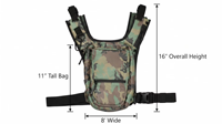 Sac de poitrine minimaliste FROSTY PEAKS pour snowboard/ ski, fermeture éclair, bretelles, poches latérales doubles, téléphone facilement accessible