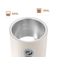 Machine à café expresso portable 3-en-1 sans fil avec chauffage, 19 bars, pour capsules, avec batterie grande capacité 7800 mAh